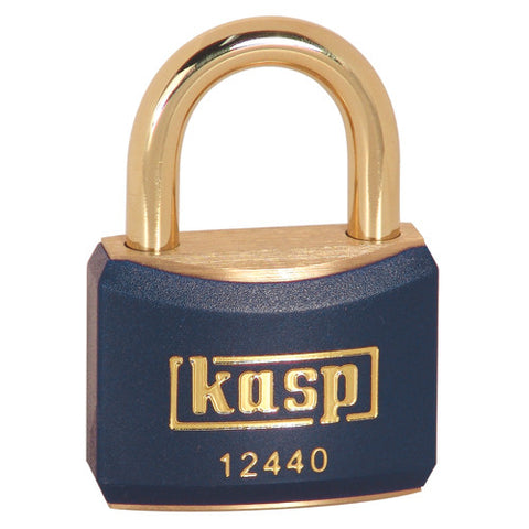 K12440BLUD Plastic Coated Brass Padlock 40mm (Blue)